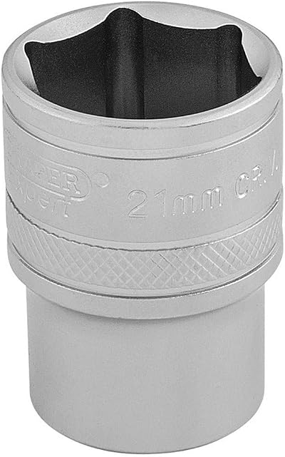 Draper 16612 1/2" Sq Drive 6 Point Socket 21mm Chrome Vanadium