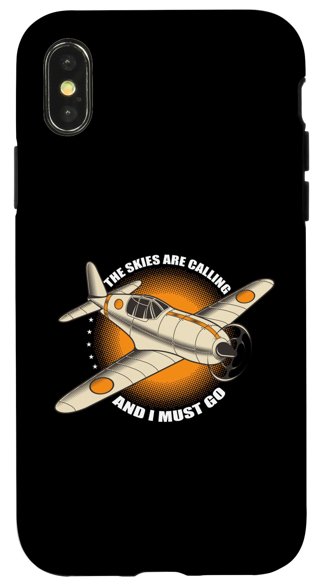 The Skies Are Calling And I Must Go Aviation Pilot Case for iPhone X/XS