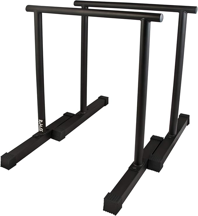 RAMASS Fitness Tall Parallettes, Dip Bars for Gymnastics, Calisthenics