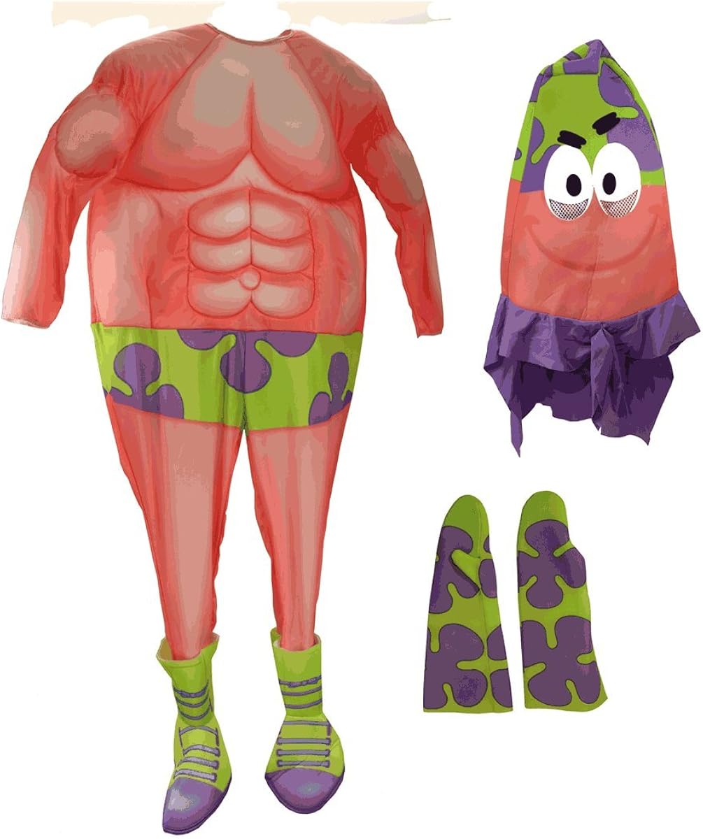 Amazon Com Spongebob Movie Muscle Chest Patrick Star Costume For