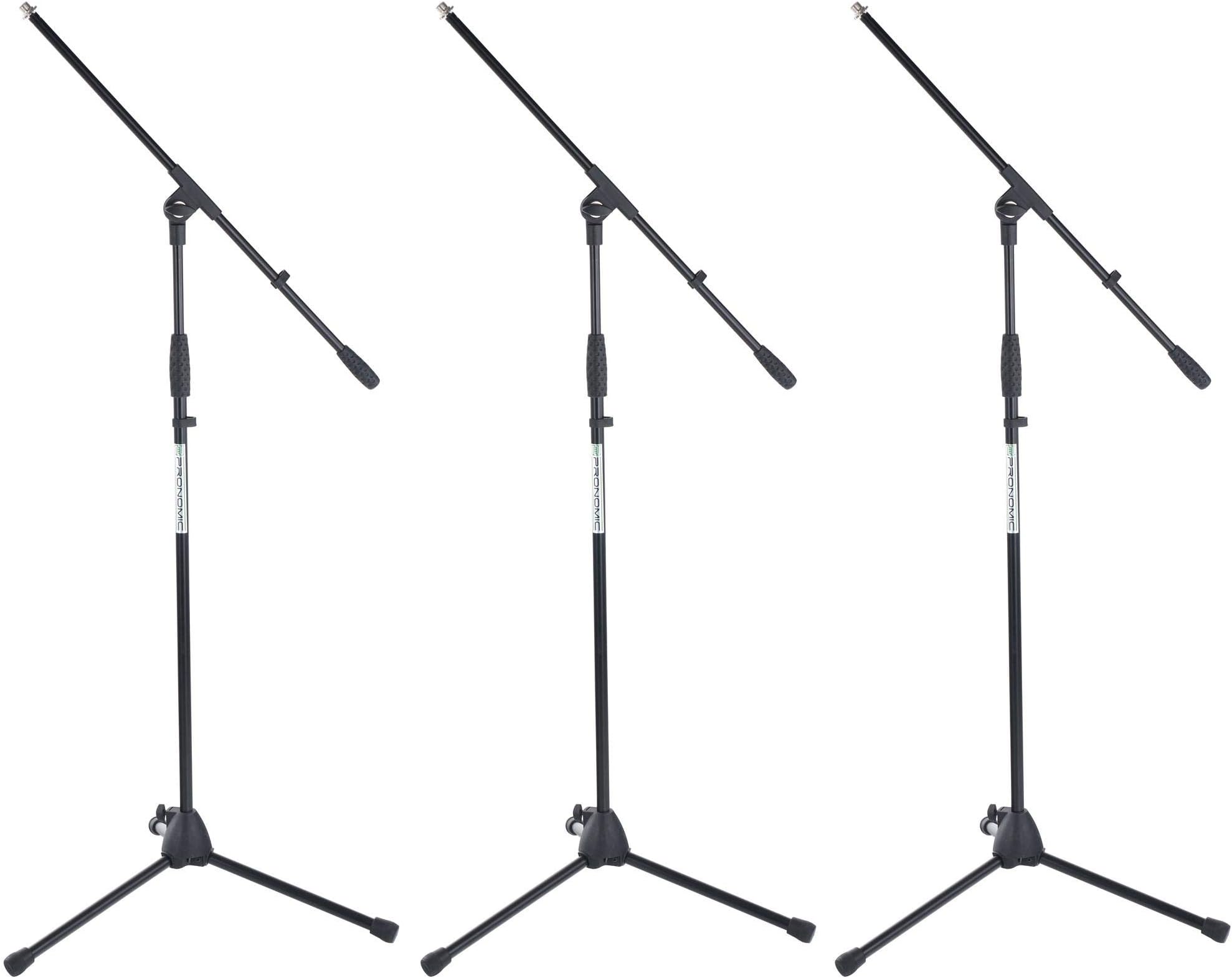 Pronomic MS-116 Microphone Boom Stand Set of 3