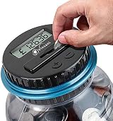 Vinsani Digital Piggy Bank Counter UK Coin Jar LCD Display 1.8L view 2
