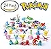 Generic Pokemon Pikachu Monster Mini Plastic Figure (24 Piece), Small