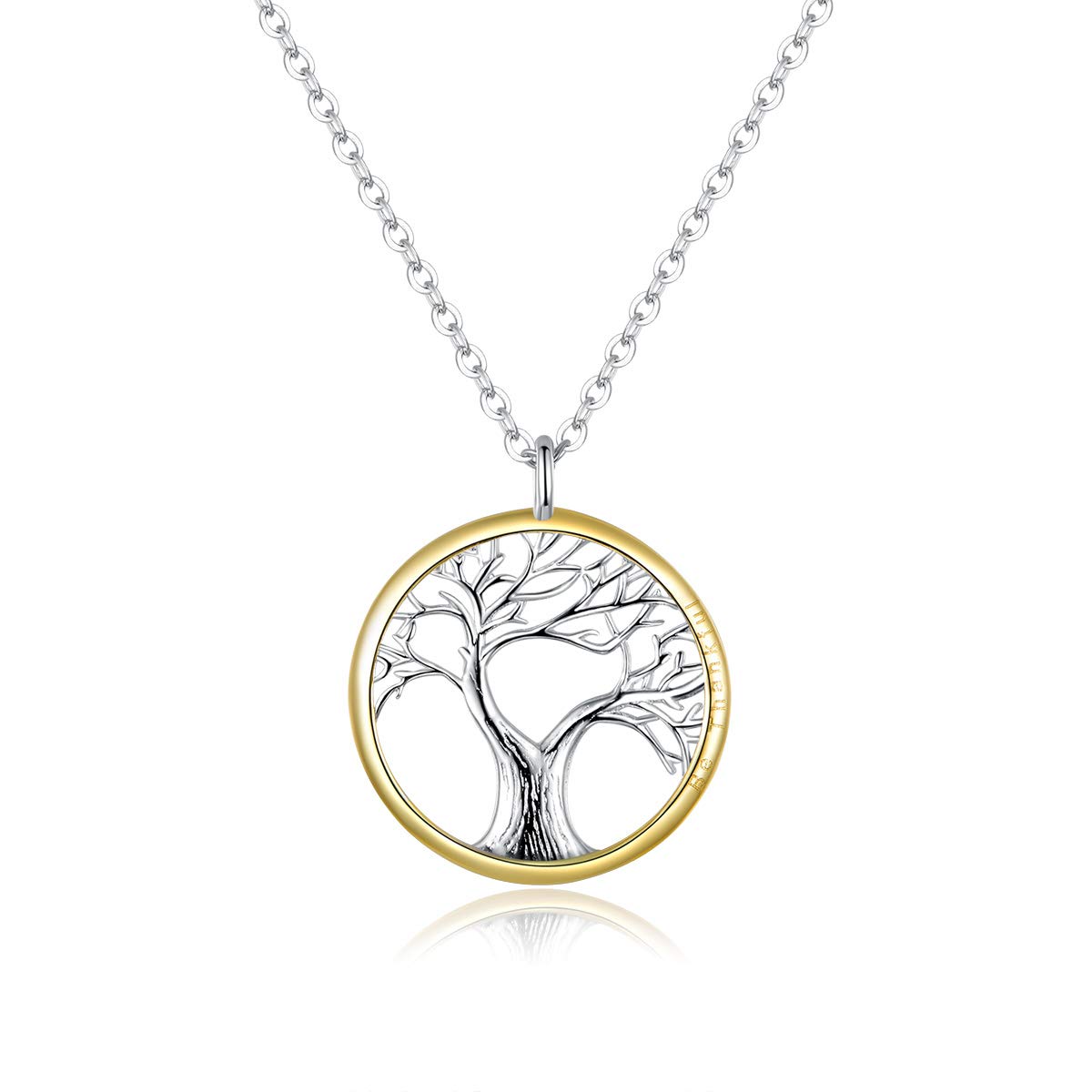 Tree of Life Pendant Necklace for Women Sterling Silver 925 Family Chain Necklaces Luxury Bijoux Collar Gifts