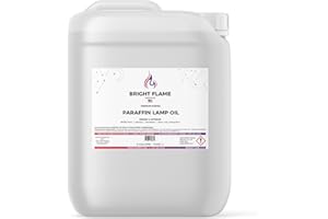 BEST VALUE VACS BVV Bright Flame High Purity Paraffin Lamp Oil - Smokeless, Clean Burning, Kosher, 99.5% Pure Bulk Size 5 Gallon