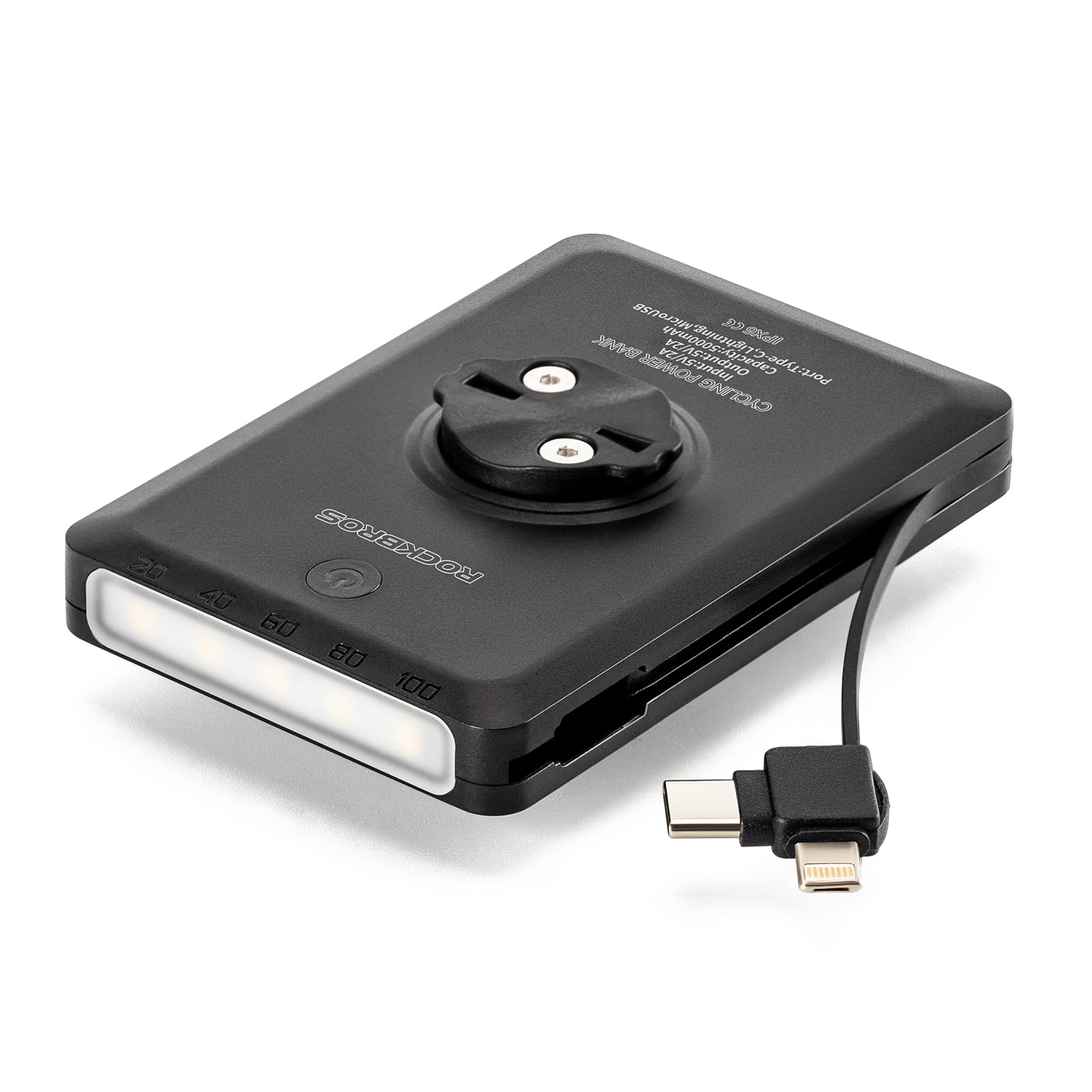 Photo 1 of ROCKBROS Bike Mount Compatible with Garmin,Cycling Computer, 10000mAh/ 5000mAh Type-C Recharge Bike Light