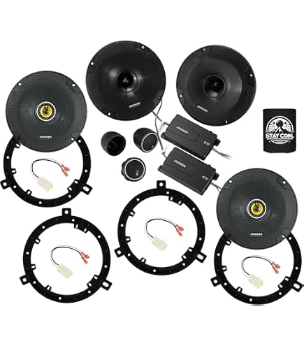 Pioneer 6.5" Speaker Upgrade Package For 2007-2017 Jeep Wrangler (4 Speakers + Brackets)