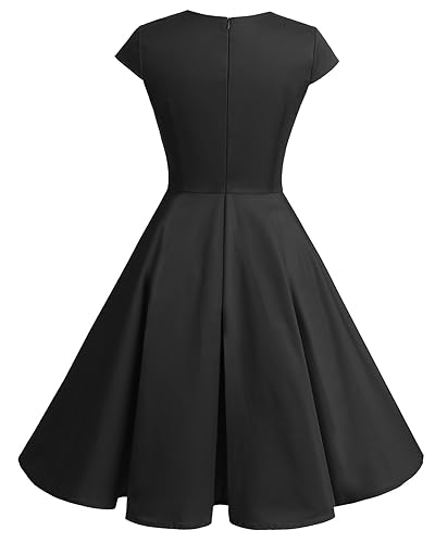 Bbonlinedress Black Vintage Cocktail Dress 1950s Wedding Guest 50s