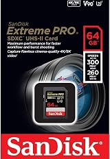 SanDisk 64GB Extreme PRO SDXC UHS-II V90 U3 300MB/s 8K/4K/HD Card view 5