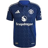 adidas Men's Slim FIT Manchester United 24/25 Away Authentic Jersey, Night Indigo, Small