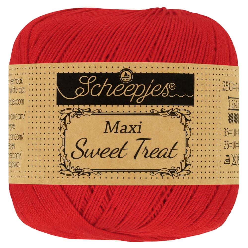 Scheepjes - Scheepjes Maxi Sweet Treat 722 Red Yarn - 1x25g — image 1