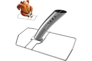 SafBbcue Turkey Cannon Infusion Roaster, Turkey Beer Can Stand, Beer Can Chicken Roaster for Thanksgiving, for Big Green Egg Beer Can Chicken, Camp Chef Turkey, Vertical Turkey Smoking Rack