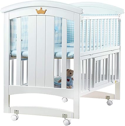 Kli Nouveau Ne Lit Bebe Solide Peinture Inoffensive En Bois Bebe Berceau Lit A Bascule 1 68 100 Cm Amazon Fr Sports Et Loisirs