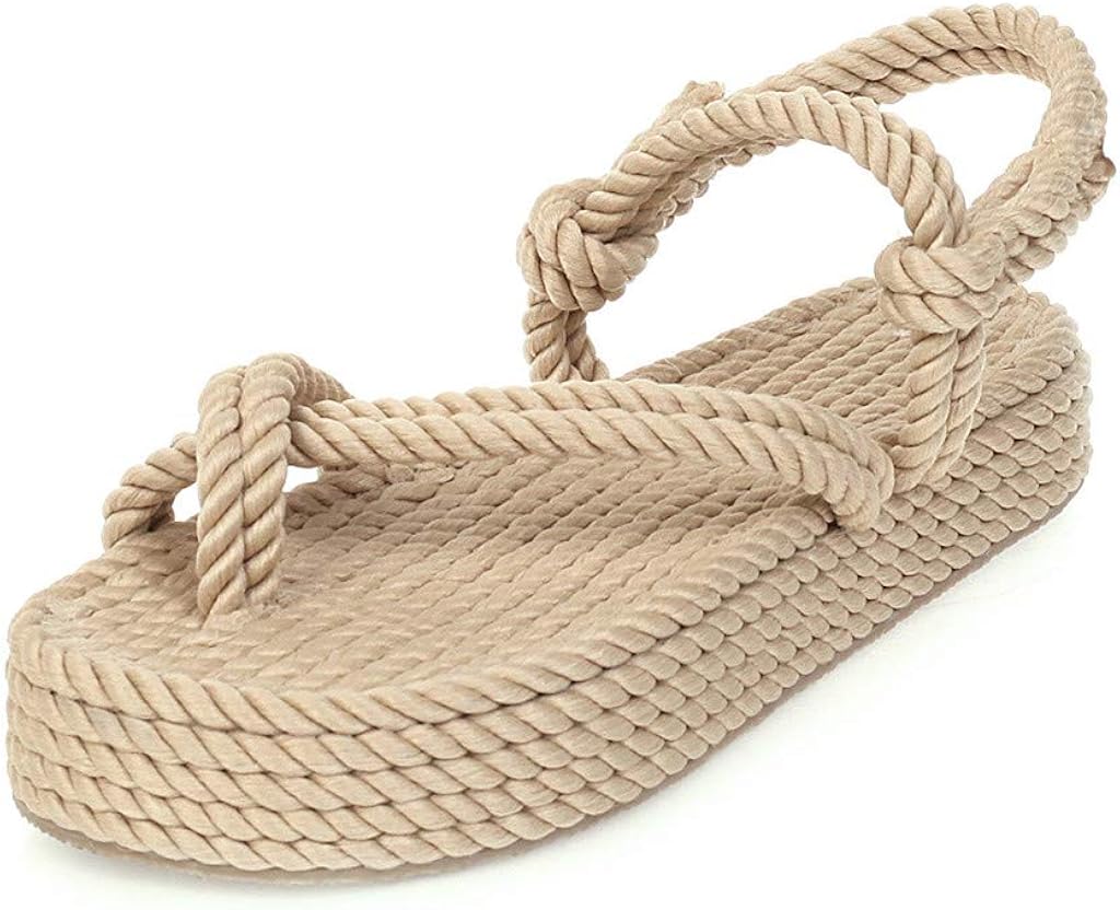 rope platform sandals