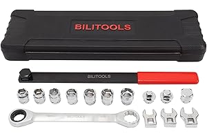 BILITOOLS 15-Piece Universal Ratcheting Serpentine Belt Tool Set