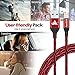 iPhone Charger,Aonlink 3Pack 3FT/6FT/10FT(1M/2M/3M) Nylon Braided Lightning Cables USB Charger Cord, Compatible with iPhone X/8/8 Plus/7/7 Plus and More(Black Red)