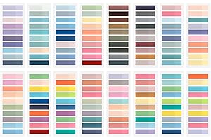 BukSuk 3200Pcs Books Tabs for Annotating, Sticky Tabs, Sticky Notes, Morandi Page Markers, Multi-Colored Writeable and Repositionable Book Flags Strip (3200Pcs)