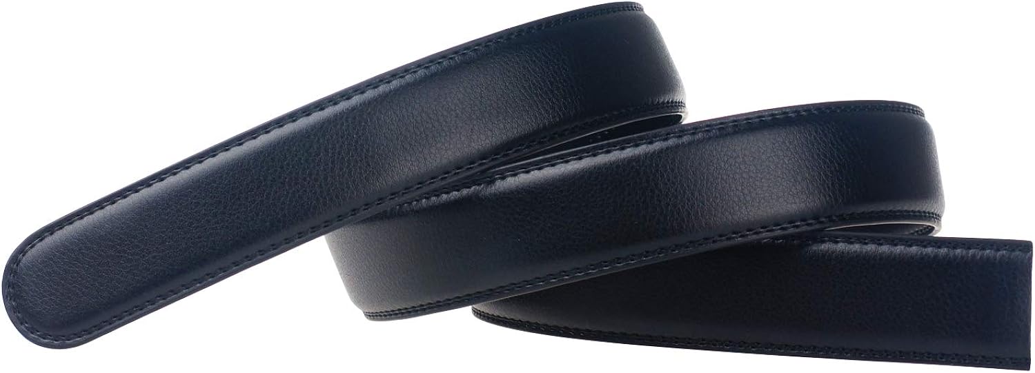 Ratchet Belt Strap Only 1 3/8inch, Replacement Leather for 40MM Slide Click Buckle by dnuxlou at