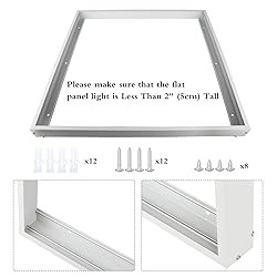 Zevnico 2x2FT Surface Mount Kit, 4 Set Aluminium