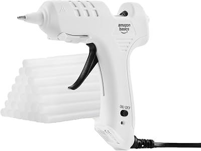 Kit de pistola de pegamento caliente con 30 barras de pegamento, 20 W, Enchufe EU, Blanco