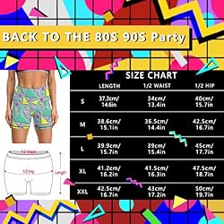 LARSD 80s Retro Biker Shorts Women 90s High Waist