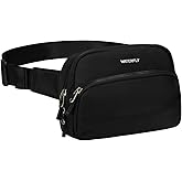 WATERFLY Waist Packs Fanny Pack: Small Fashion Belt Bag Casual Waist Bag for Women Men Hip Pack for Walking Hiking Everywhere