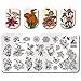 BORN PRETTY Template Stamping Plate Flower Rectangle manicuring Nail Art Image Plate BPL-67