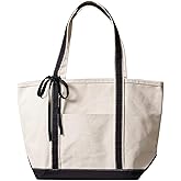 Santa Barbara Design Studio Tote Bag For Women Canvas Shoulder Bag with Genuine Leather Handles,
