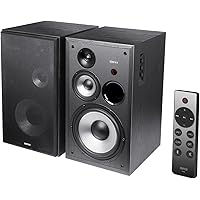 Edifier R2850DB Bluetooth Bookshelf Speakers, Wireless Studio Monitor, 3-Way Powered 150W Tri-Amp Speaker with Subwoofer- Bla