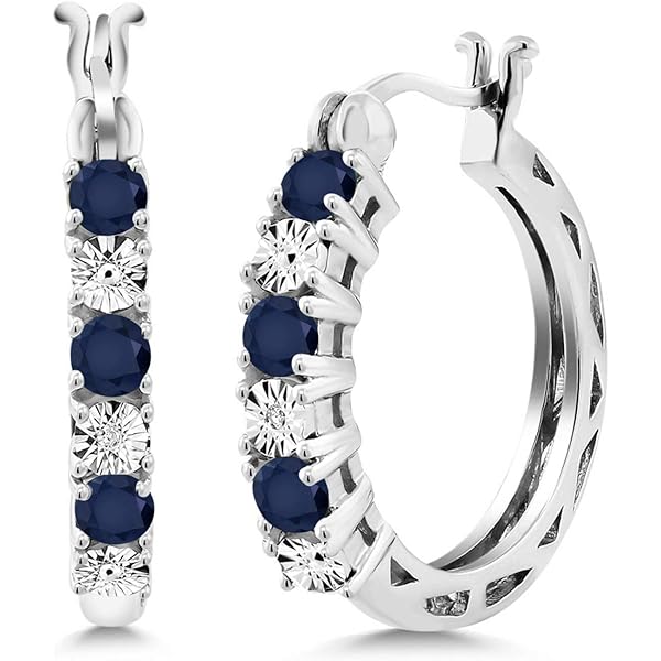 Orecchini A Cerchio Piccoli In Argento 925 Con Onice Nero - Gioielli Donna Charmsy - Regalo Compleanno