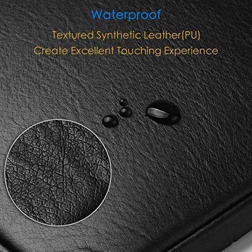 CCPK 11.6 inch Laptop Sleeve Cover Case Bag Compatible for Apple 11.6" MacBook Air 12" New MacBook 12.3" Microsoft Surface Pro 6 5 4 13.3-inch Dell Xps 13 9360 9370 Padded Waterproof PU Leather Black