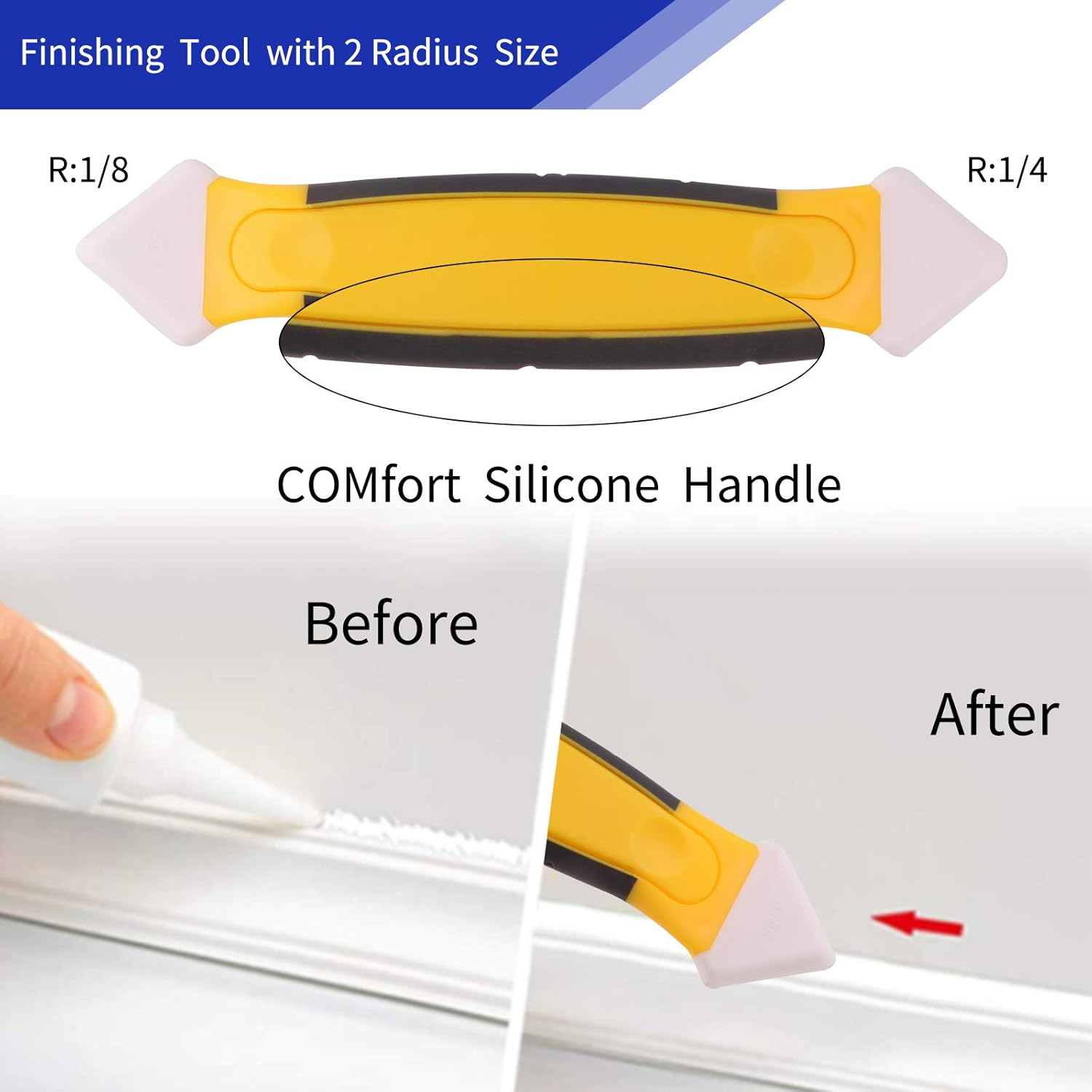 Kardition 10PCS Silicone Sealant Remover Kit, Silicone Finishing