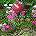 Echo Valley 9129 Tall Helix Globe Stand Outdoor Décor for Yards and Gardens, Black, 9.75 x 21 inches