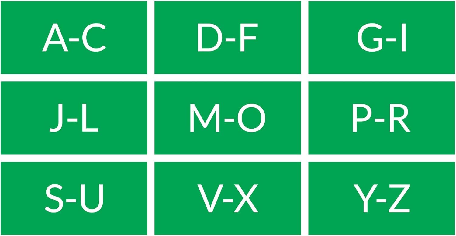 Amazon Com File Cabinet Label Magnets By Dcm Solutions Green 9 Drawer Cabinet Office Products