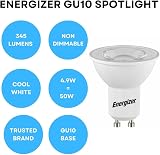 Energizer GU10 LED Bulbs Cool White 4000K 345 Lumen Non Dimmable Pack of 10 view 2