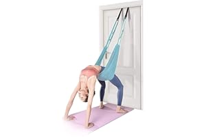 XEMZ Fitness Yoga Stretching Strap, Adjustable Leg Stretcher Back Bend Assist Trainer, Improve Leg Waist Back Flexibility Home Gym Equipment for Rehab Pilates Ballet Cheerleading Splits Gymnastics