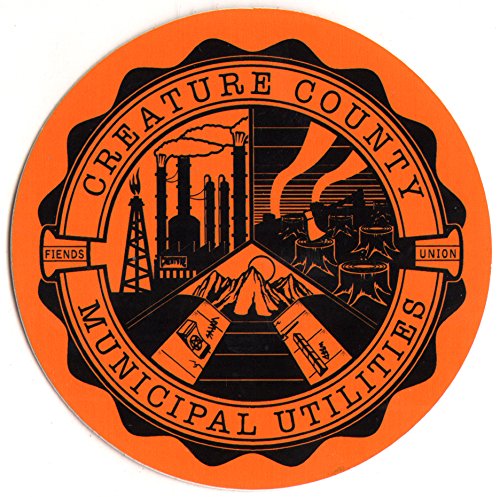 Creature CCMU Skateboard Sticker 7.5cm wide approx skate sno