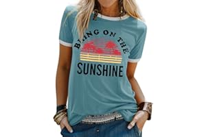 Nlife Bring On The Sunshine Graphic Long Sleeves Tees Blouses for Women Tops Sweaters for Women