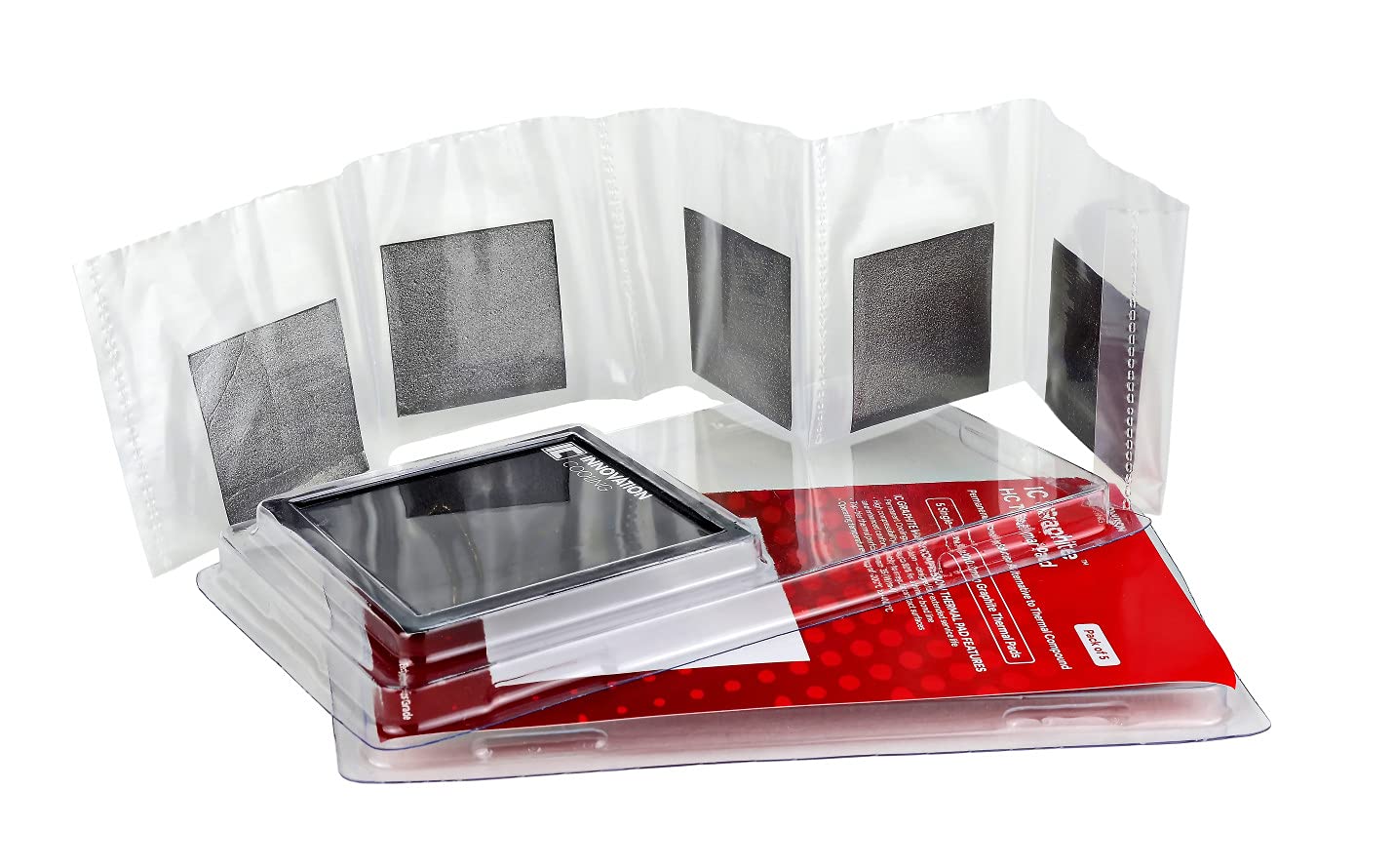 IC Graphite High Compression Thermal Pad - Permanent Replacement for Thermal Paste/Grease (40X40mm 5-Pack) …