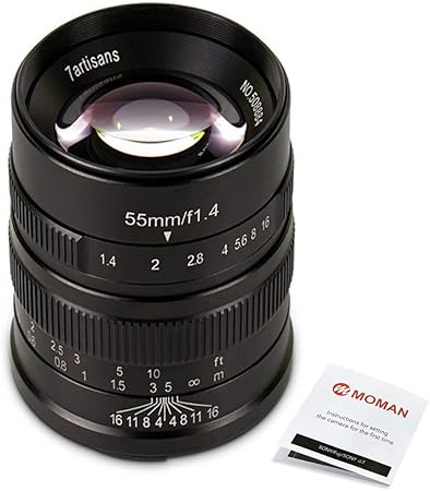 Amazon 7artisans 55mm F1 4 大口径 Aps Cポートレートレンズ マニュアルフォーカス Sony Eマウントミラーレスカメラ用 金属構造 5グループ6エレメント カメラ用交換レンズ 通販