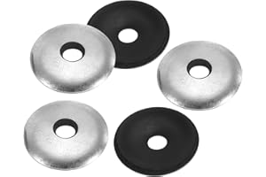 PATIKIL 1/4"x1" EPDM Bonded Sealing Washers, 50 Pieces Galvanized Neoprene Rubber Backed Screw Gasket for Industrial Home Mac