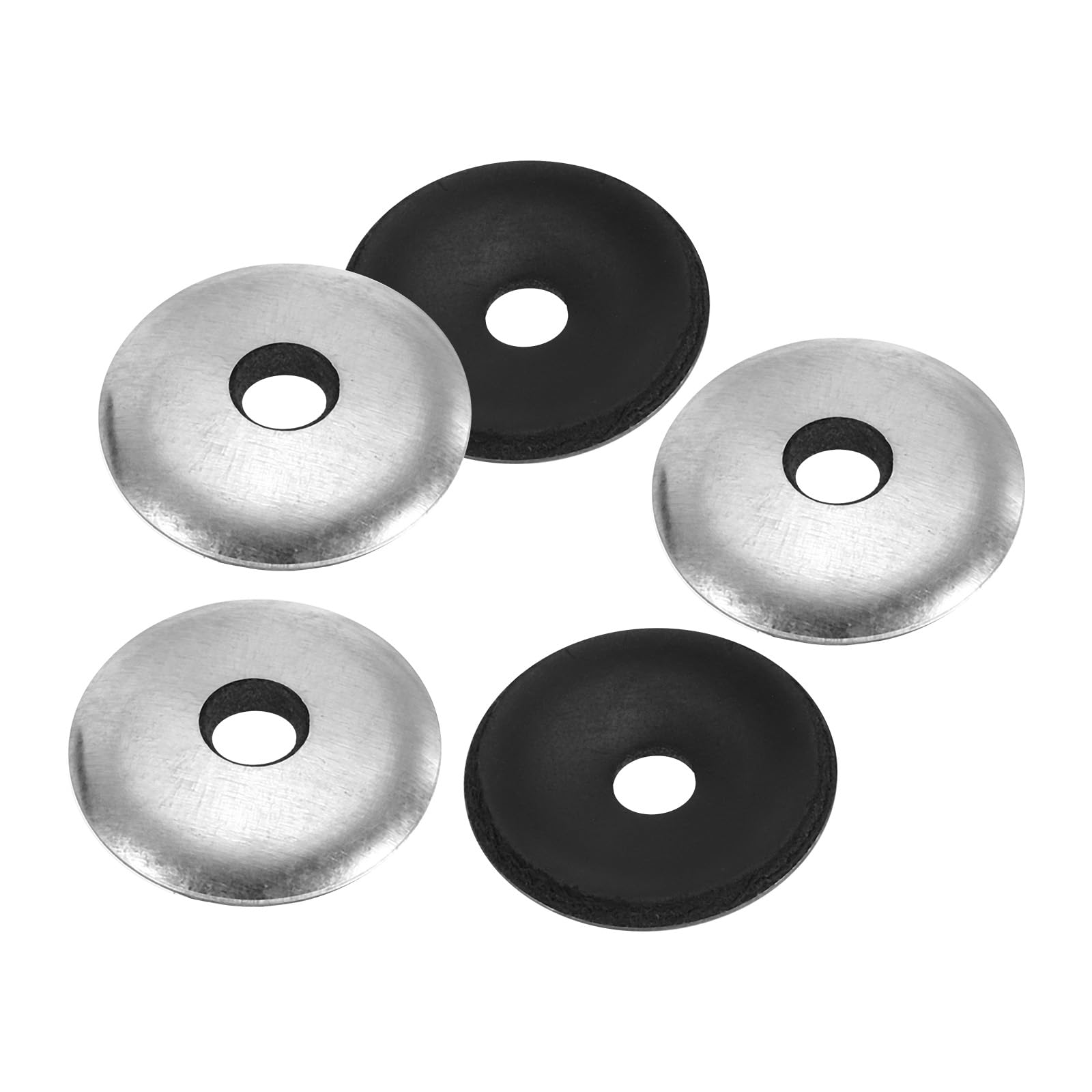 PATIKIL 1/4"x1" EPDM Bonded Sealing Washers, 100 Pieces Galvanized Neoprene Rubber Backed Screw Gasket for Industrial Home Machinery Ships Roof (#14x1/4")