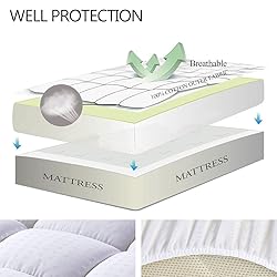 EASELAND Twin XL Mattress Pad Pillow Top Quilted