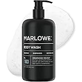 MARLOWE. Men's Body Wash, Refreshing Shower Gel, Cedarwood, 15 oz Pump | Body Wash that cleanses and refreshes for hydrated, smooth skin. Clean vegan formula with Cedarwood + Sea Salt scent