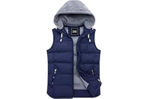 ZSHOW Women's Winter Padded Vest Removable Hooded Outwear Jacket