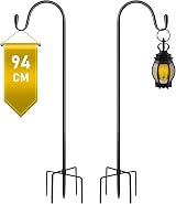 SEGNAYEN 94cm Shepherds Hooks for Garden Lights, 2 Pack, Adjustable view 1