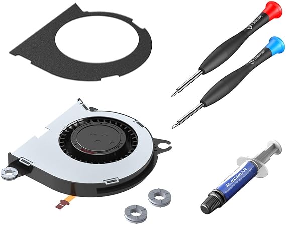 Elecgear Replacement Internal Cooling Fan Compatible With Nintendo Switch Cpu Heatsink Cooler Thermal Compound Paste Y00 Triwing And Ph00 Phillips Screwdriver Spudger Wipes Repair Tool Kit Computers Accessories Amazon Com