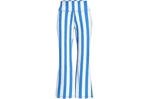 FOWOTOTI Bell Bottom Leggings for Girls Flare Yoga Pants Casual Summer Breathable Workout Oufit Kids High Waisted Legging