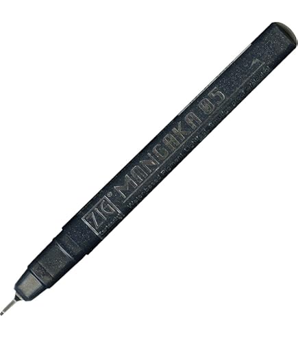 Amazon.com : Kuretake ZIG Cartoonist, Mangaka 01, No.10, Black