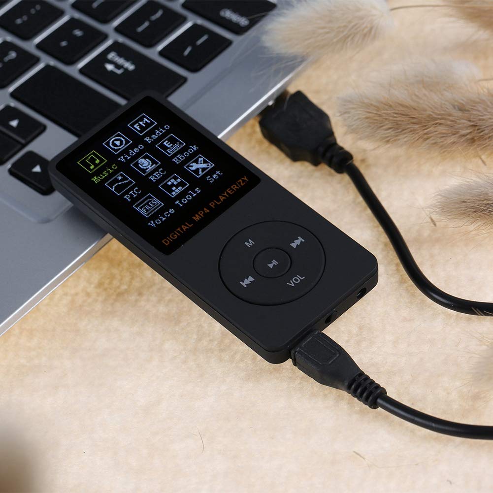 Portable Color TFT Music Player MP4 Sport Trekstor MP3 Player Screen HiFi I.Beat Move USB2.0 Black (Black)